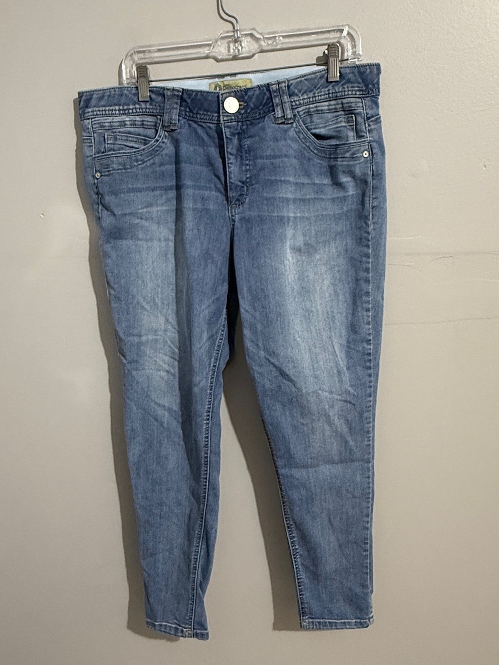 Democracy Jeans Womens 14 AB Technology Ankle Slim Skinny Stretch Elastic Panel